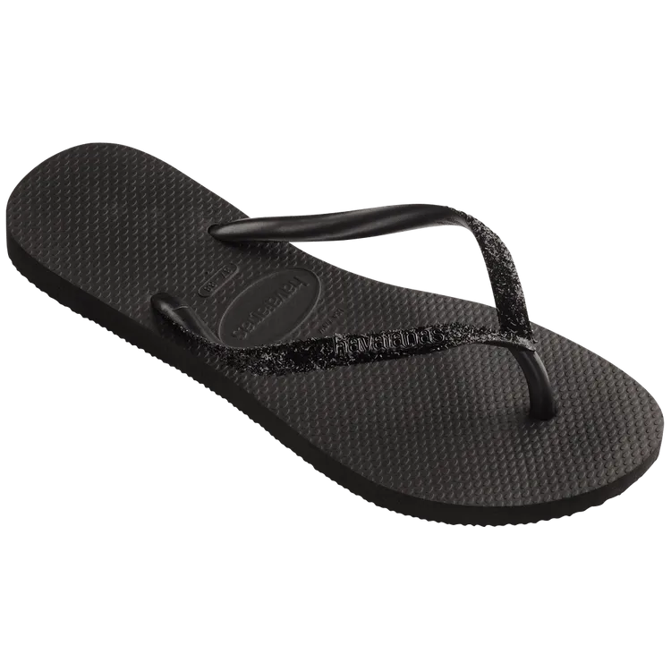 H. Slim Glitter II - Black/Black