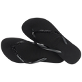H. Slim Glitter II - Black/Black