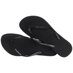 H. Slim Glitter II - Black/Black