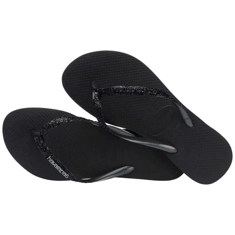 H. Slim Glitter II - Black/Black