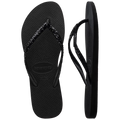 H. Slim Glitter II - Black/Black