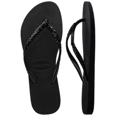 H. Slim Glitter II - Black/Black