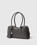 Ryder Ostrich Shoulder Bag - Slate
