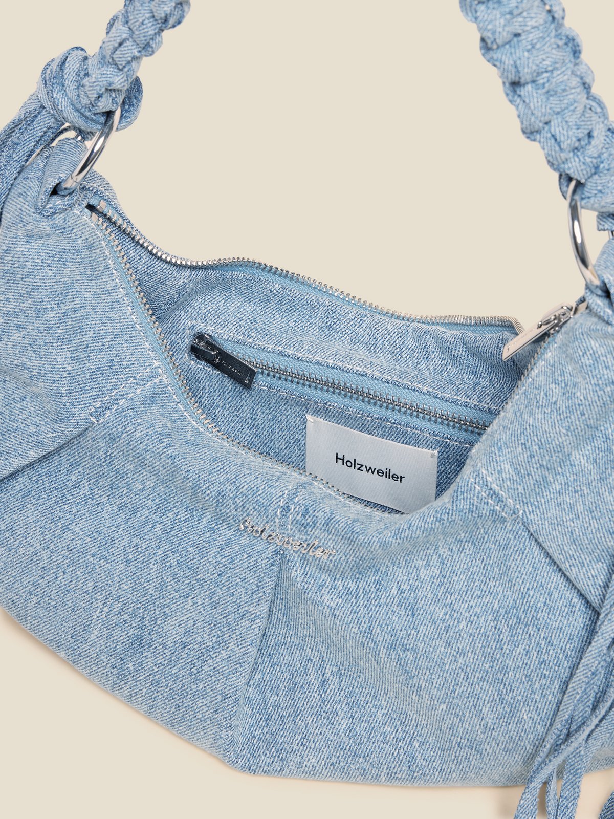 Cocoon Denim Small Bag - Light Blue Mix
