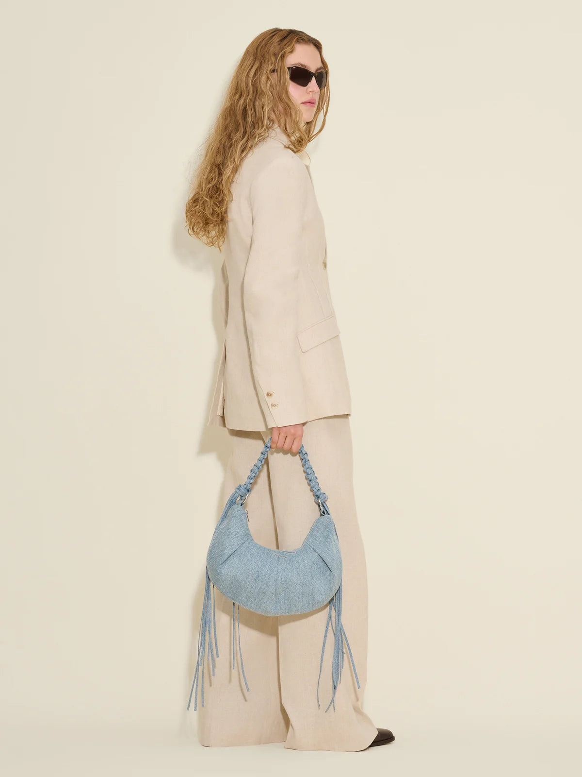 Cocoon Denim Small Bag - Light Blue Mix