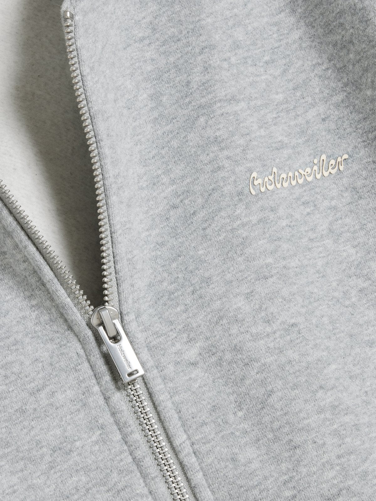 Holzweiler W Regular Zip Hoodie - Grey Mix