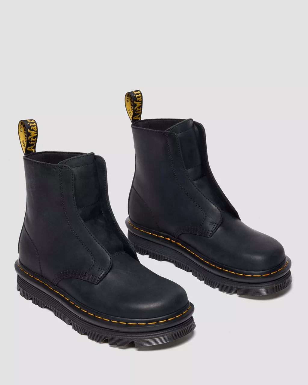 Dr.Martens Zebzag Lace Less Laceless Boot - Svart Wyoming