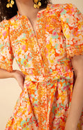 Mariana Poplin Dress - Orange