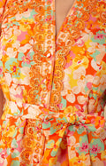 Mariana Poplin Dress - Orange