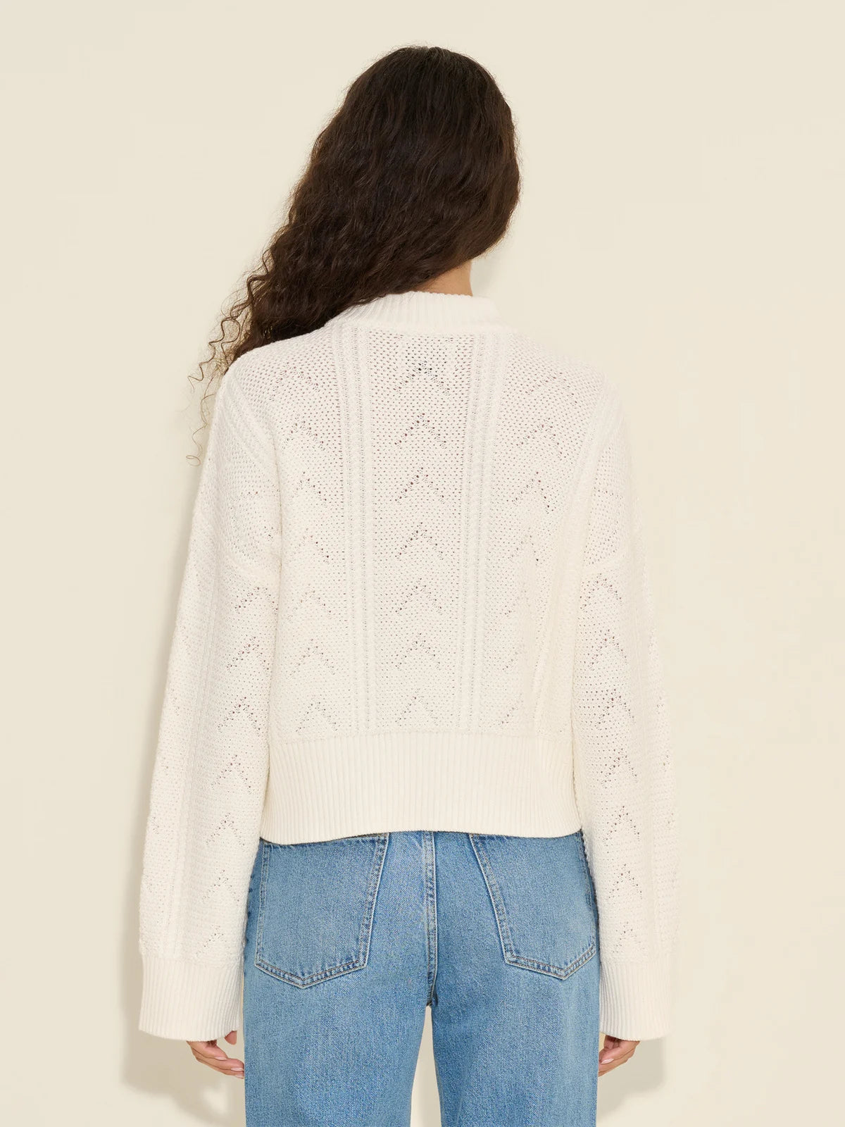 Serena Knit Sweater - White