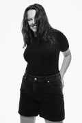 Ellie Shorts - Washed Black
