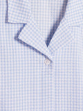 Edgar Cropped Shirt - Lt. Blue Mix
