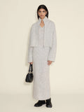 Tine Light Cardigan - Light Grey