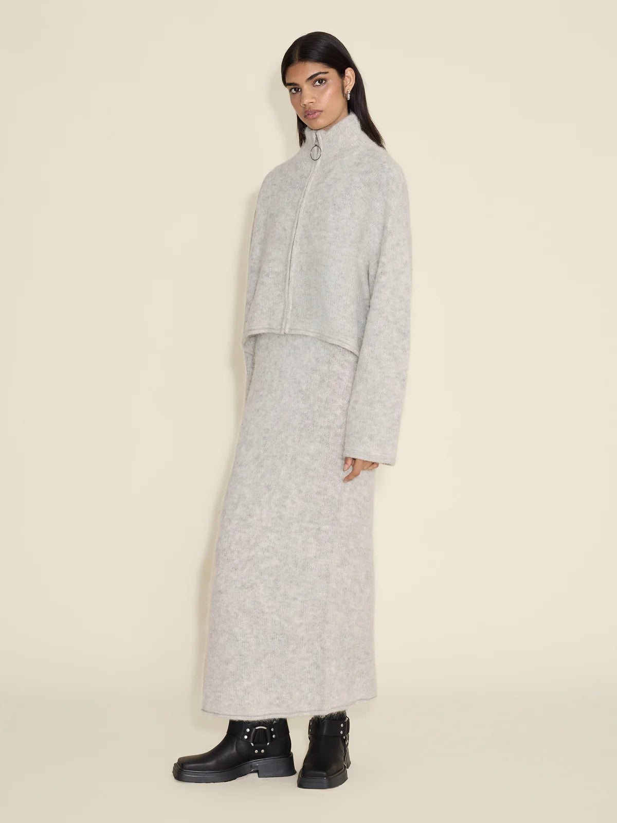Tine Light Cardigan - Light Grey