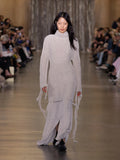 Echo Knit Dress - Ecru Mix