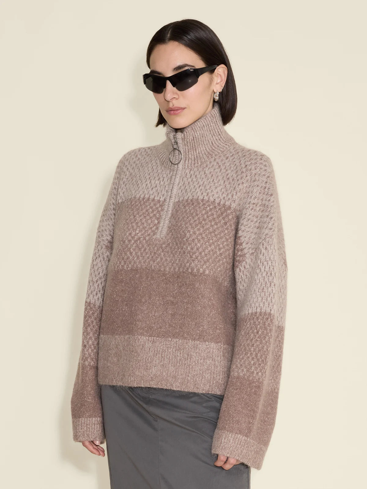 Tine Half Zip - Burgundy
