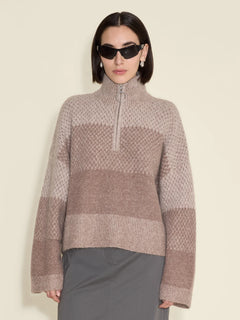 Tine Half Zip - Burgundy