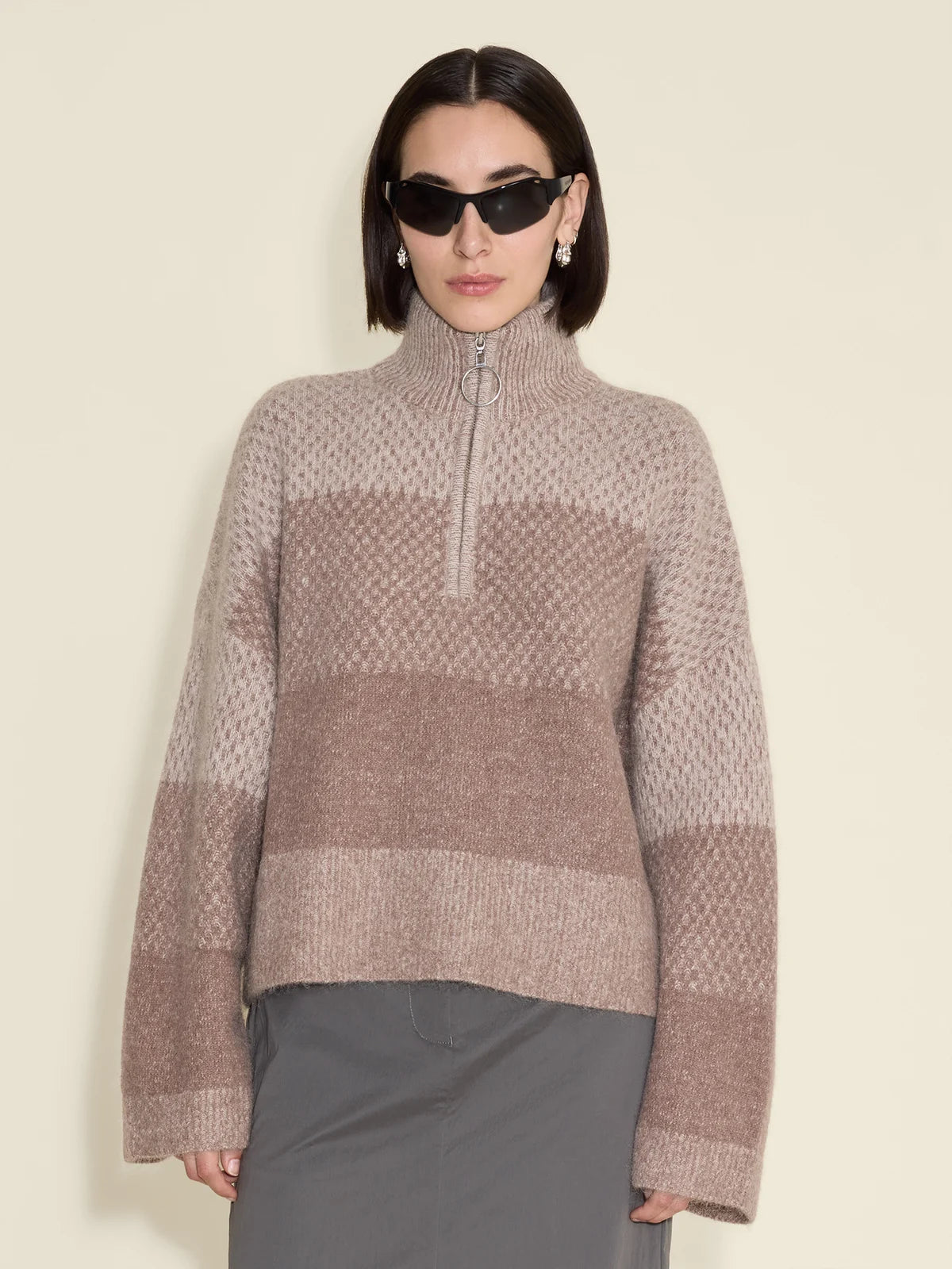 Tine Half Zip - Burgundy