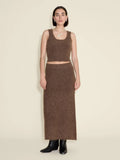 Fure Fluffy Skirt - Dark Brown