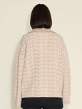 Cass Monogram Half Zip - Beige Mix
