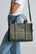 The Leather Medium Tote, Forest