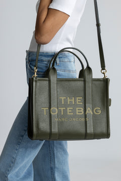 The Leather Medium Tote - Forest