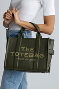 The Leather Medium Tote, Forest
