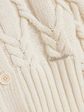 Chunky Cable Cardigan - Ecru