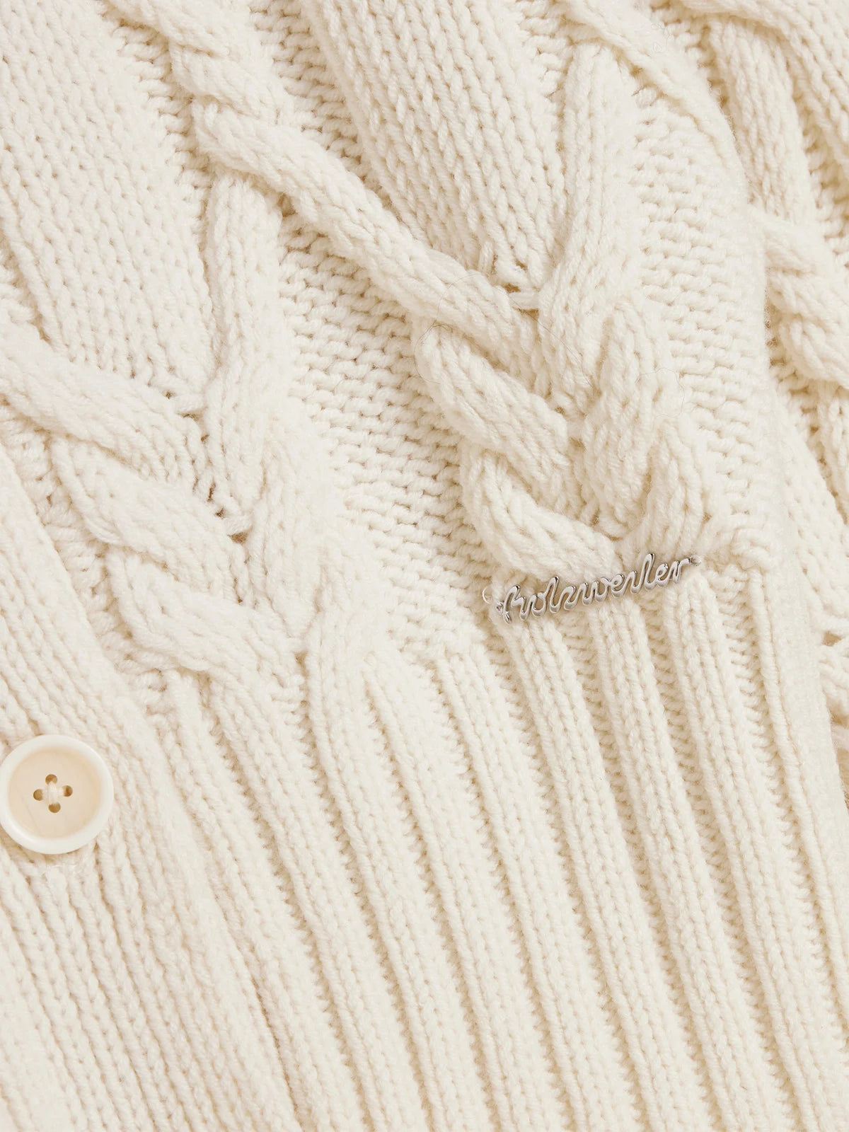 Chunky Cable Cardigan - Ecru
