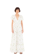 Romy Dress - Mint Rose Print