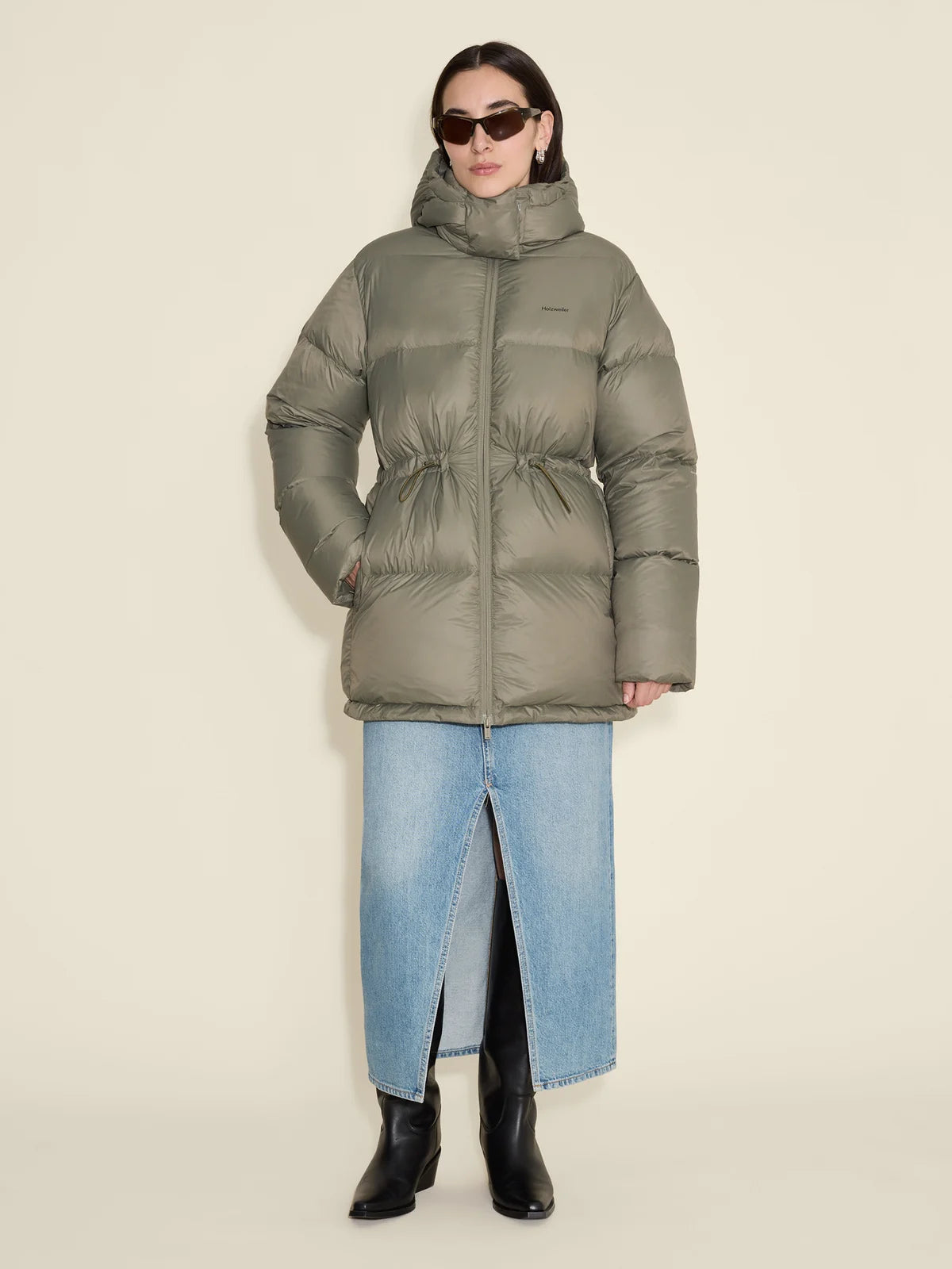 Gia Down Jacket - Lt. Army