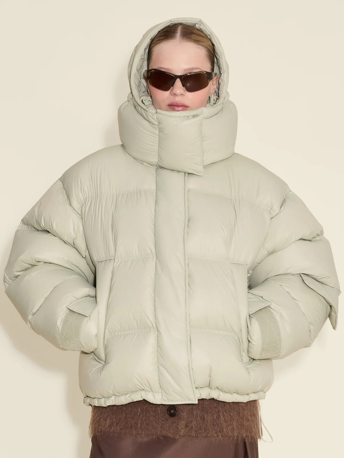 Steilia Short Down Jacket - Lt. Green