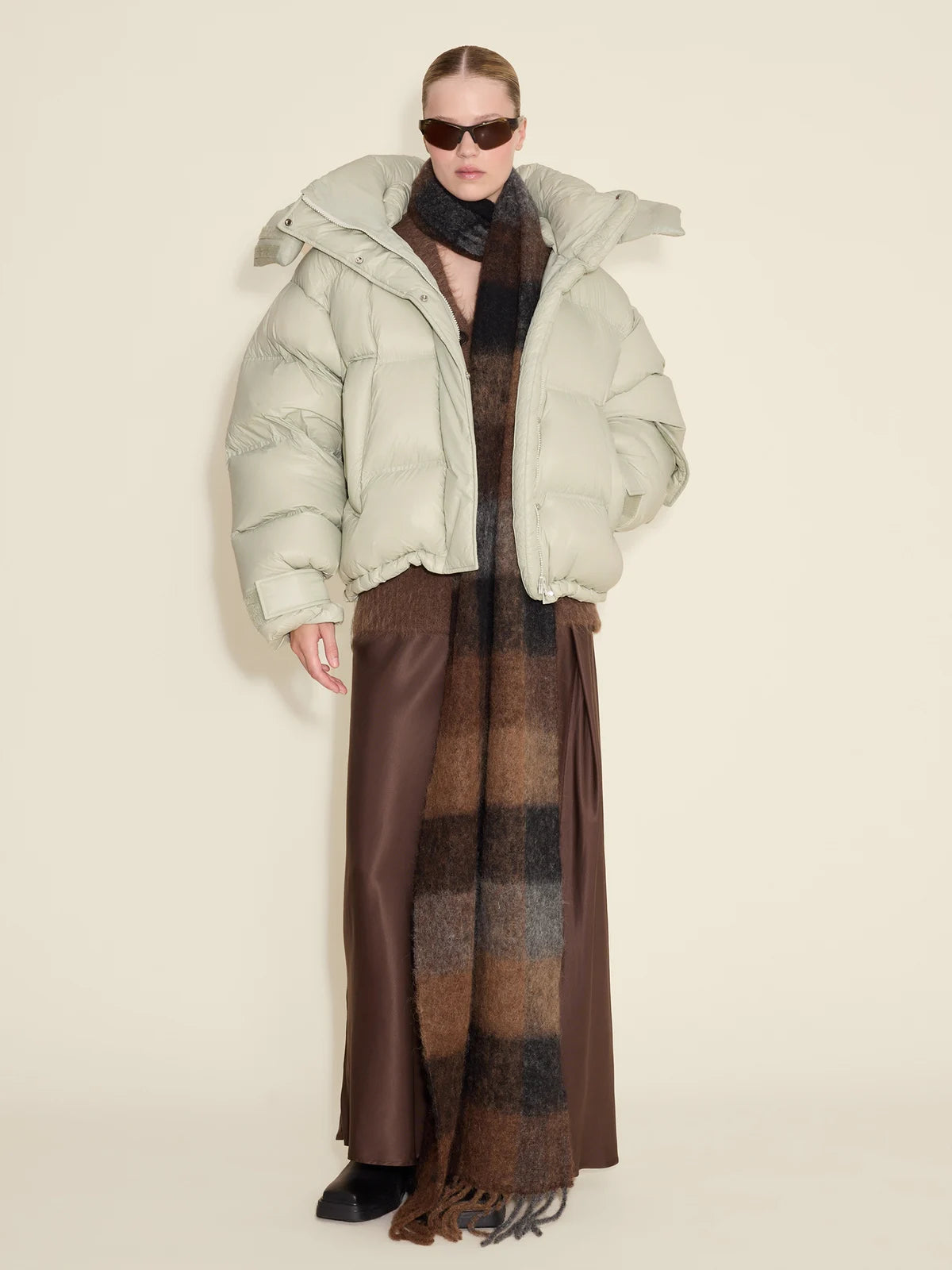 Steilia Short Down Jacket - Lt. Green