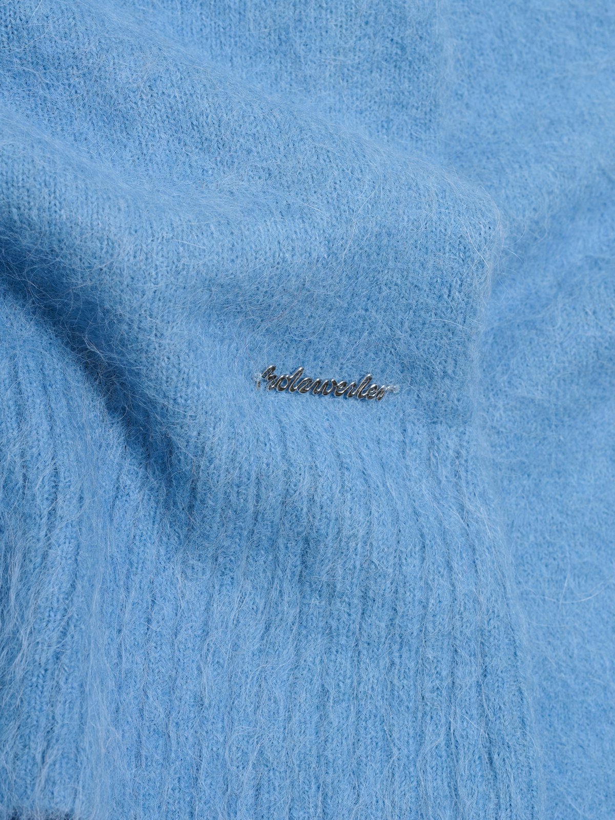 Off Shoulder Cardigan - Blue