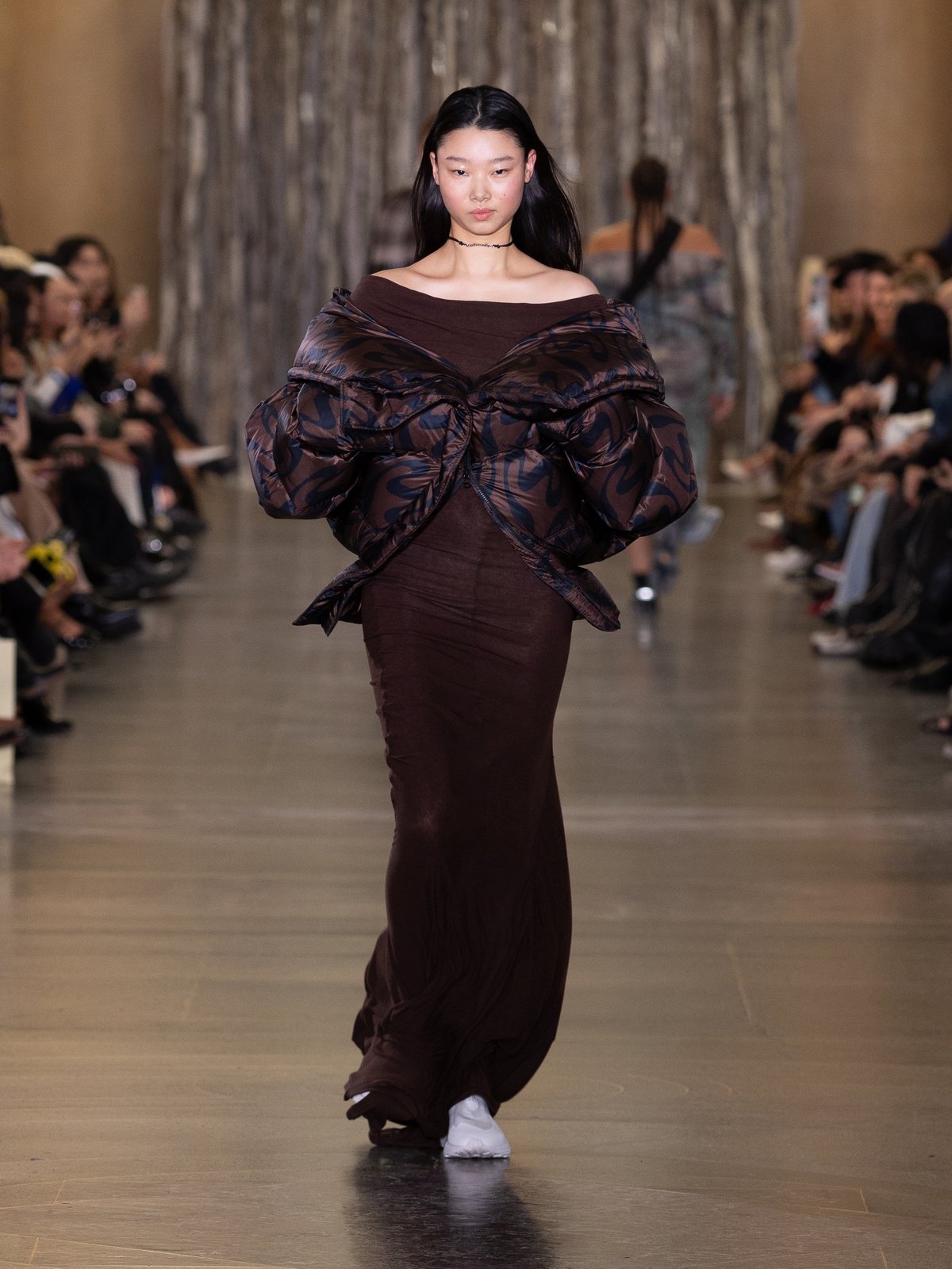 Estella Solid Dress - Dark Brown