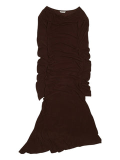 Estella Solid Dress - Dark Brown