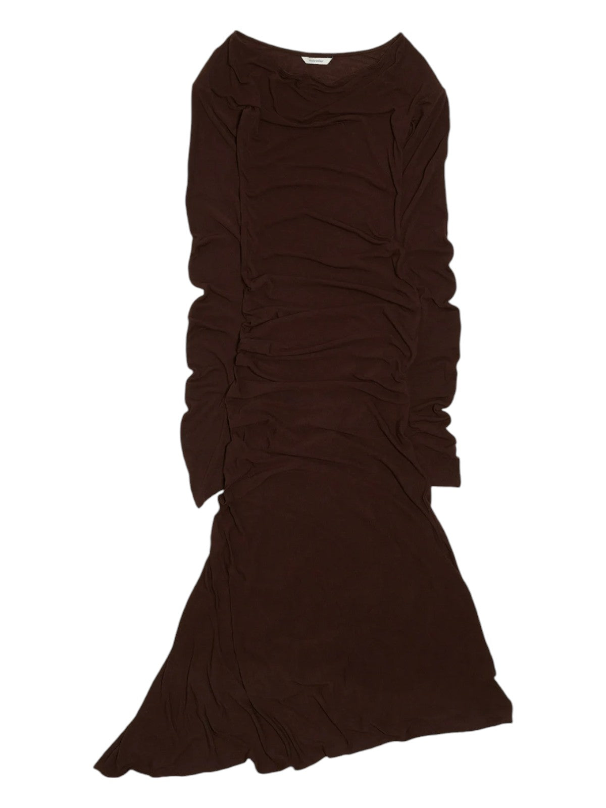 Estella Solid Dress - Dark Brown