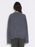 W. Wool Wide Cardigan - Blå