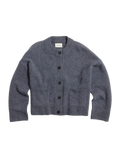 W. Wool Wide Cardigan - Blå