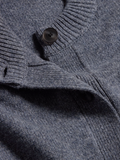 W. Wool Wide Cardigan - Blå