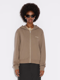 W Regular Light Zip Hoodie - Taupe