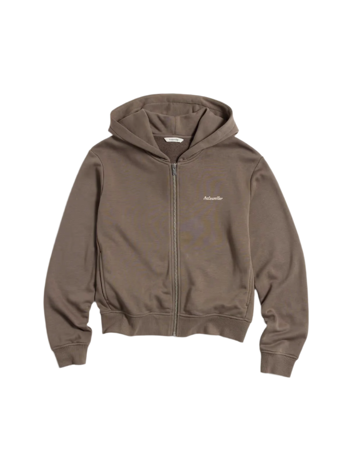 W Regular Light Zip Hoodie - Taupe