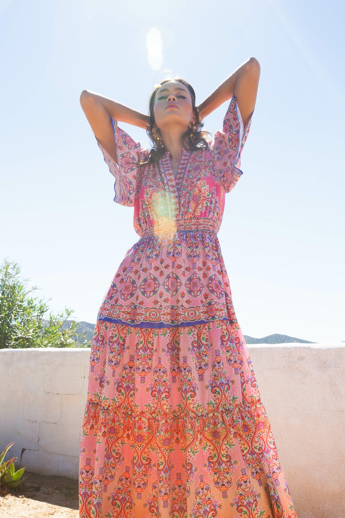 Alexis Long Dress - Pink