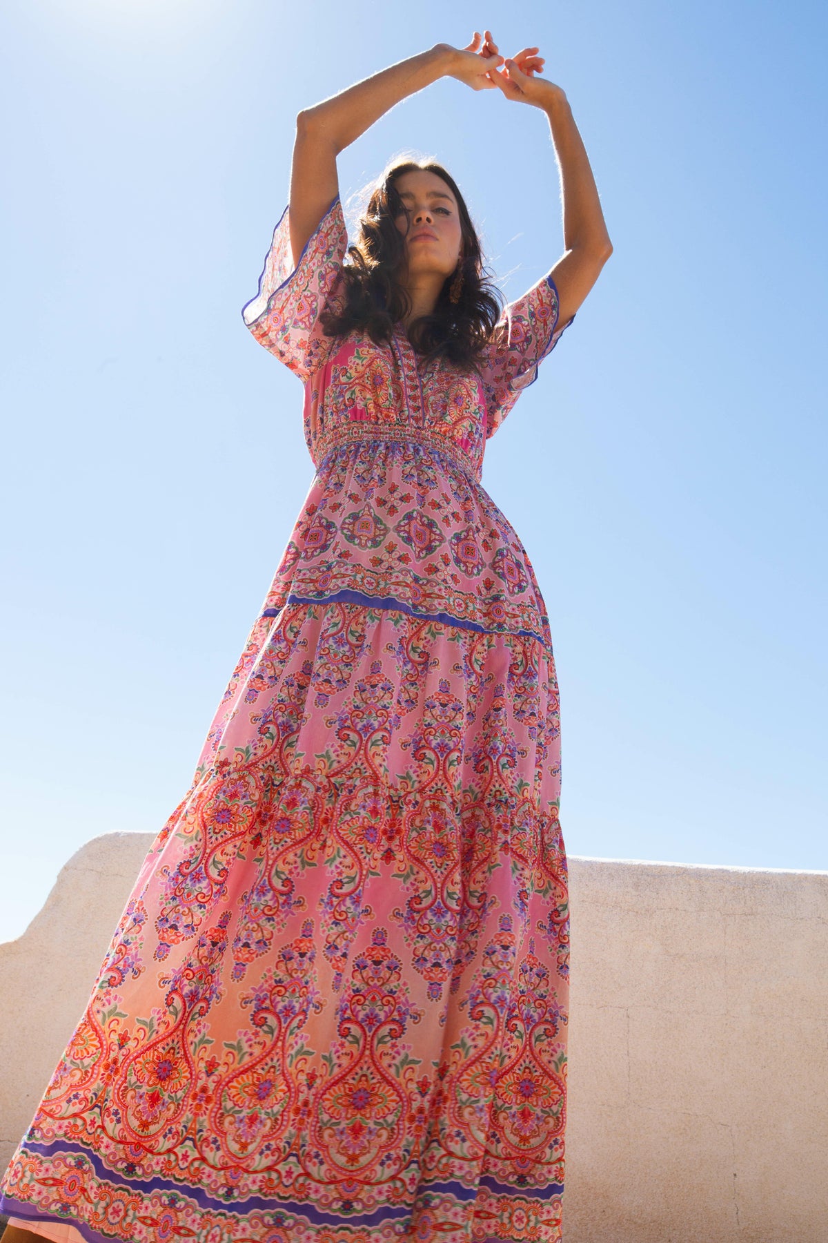 Alexis Long Dress - Pink