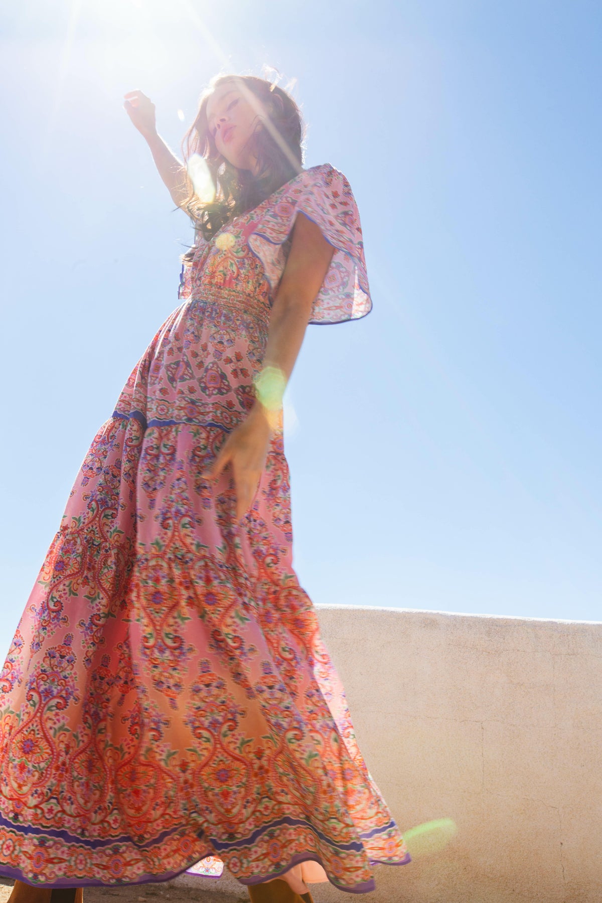 Alexis Long Dress - Pink