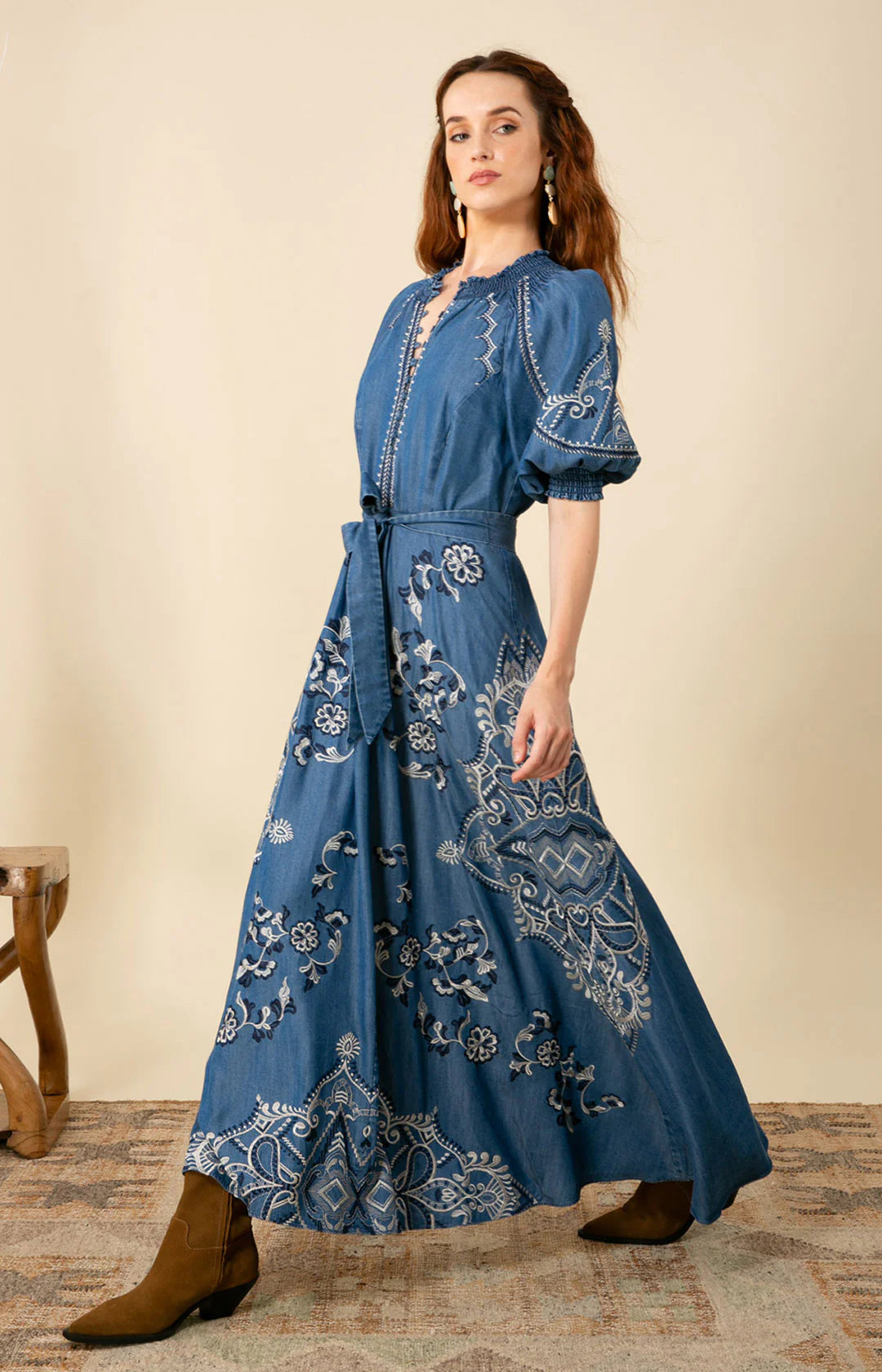 Wynter Dress Tencel - Blue