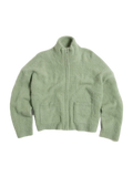Tine Fluffy Cardigan - Grön