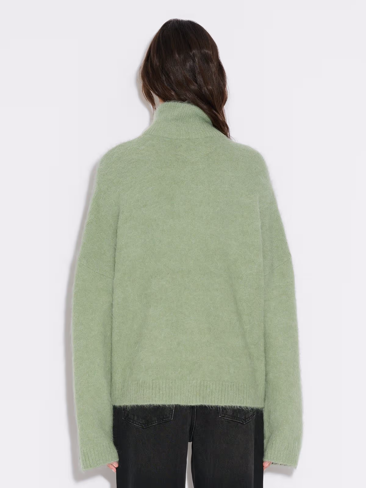 Tine Fluffy Cardigan - Grön