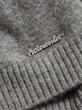 W. Cashmere Cardigan - Mörkgrå