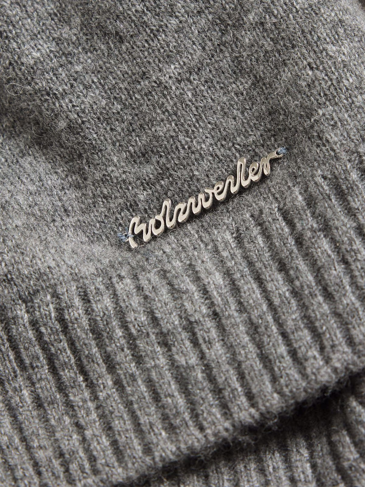 W. Cashmere Cardigan - Mörkgrå